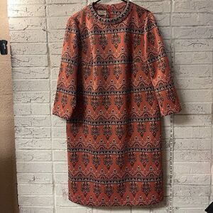 Rare Vintage Burnt Orange Amy Adams Knits 60s Dress XL